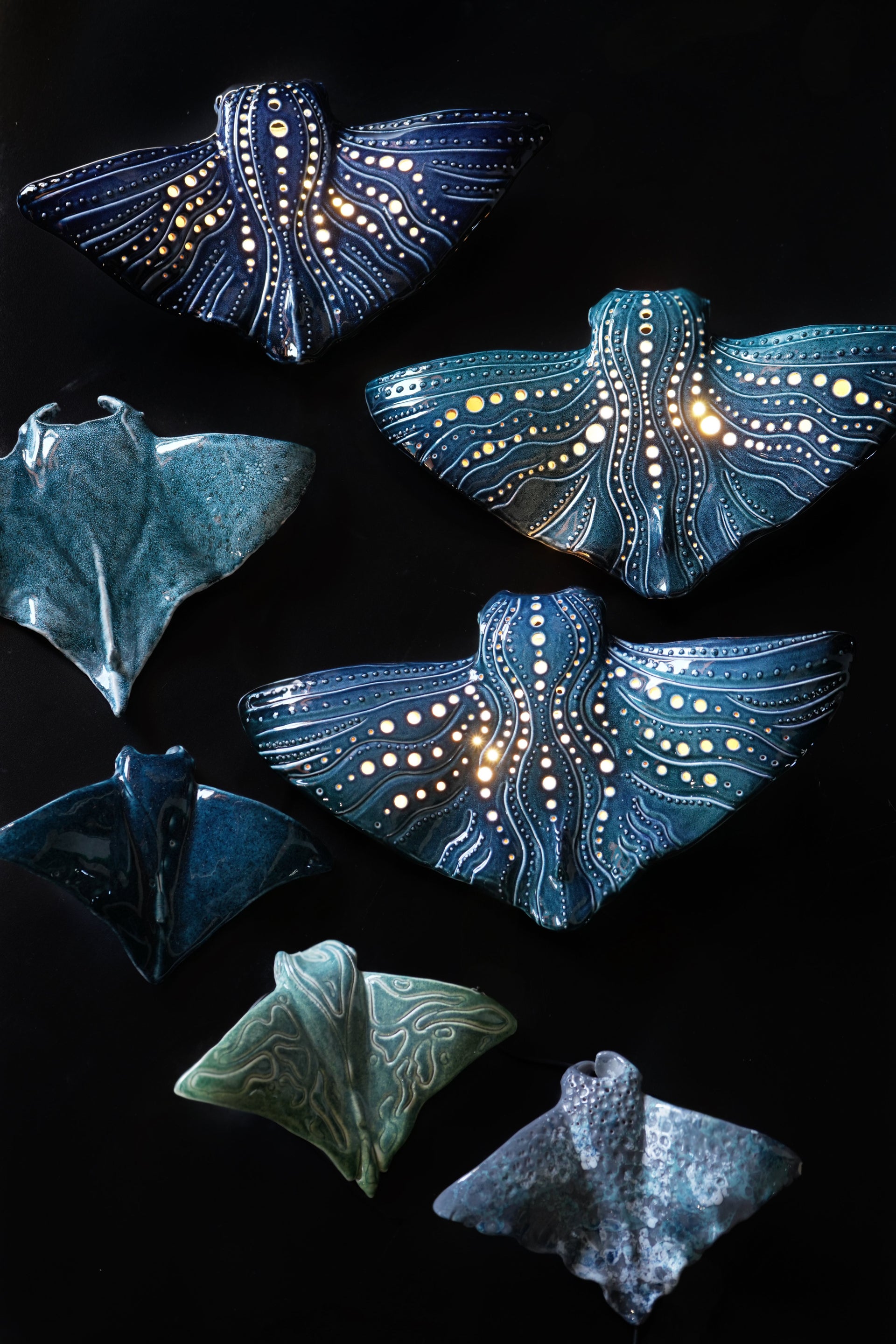 Handmade Ceramic Stingrays Collection