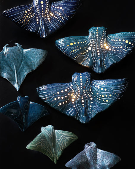 Handmade Ceramic Stingrays Collection