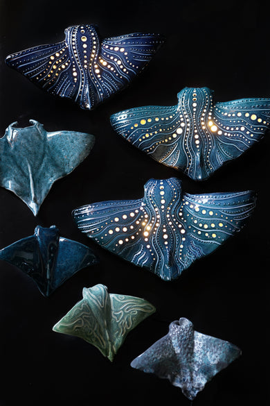 Handmade Ceramic Stingrays Collection