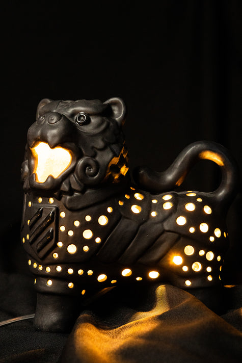 Lembyk Lion Ceramic Lamp | Handmade Lamp for the 3rd Army Corps