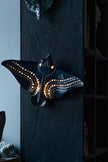 Applique murale en céramique Raie aigle – Lampe artisanale inspirée de l'océan