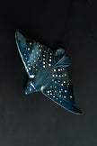 Eagle Ray Ceramic Wall Light – Handmade Ocean-Inspired Lamp
