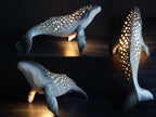 Realistic Humpback Whale Ceramic Lamp