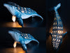 Realistic Humpback Whale Ceramic Lamp