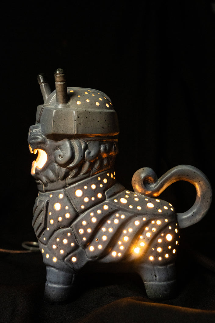 Lembyk FPV Ceramic Night Light | Handmade Ukrainian Folk-Inspired Night Light