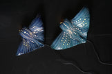 Manta Ray Ceramic Wall Lamp | Handmade Ocean-Inspired Ceramic Sconce