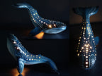 Handmade Ceramic Whale Lamp