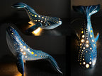 Handmade Ceramic Whale Lamp