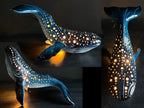 Handmade Ceramic Whale Lamp