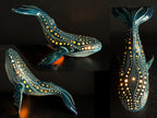 Handmade Ceramic Whale Lamp